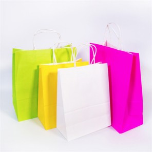 Tas Kertas Kraft dengan Pegangan Twisted